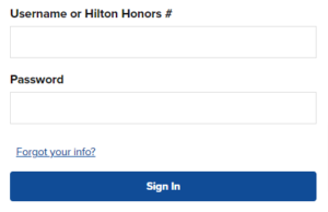 Hilton Honors Credit Card Login