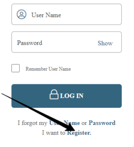 If you don't have an account, you can create account by following these steps :

Step 1: Visit the login page of the portal.

Step 2: Click on the ‘Register’ appearing on the login page screen.